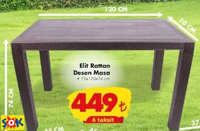 ELİT RATTAN DESEN MASA